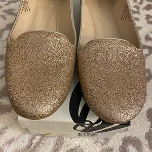 Nine West gold flats